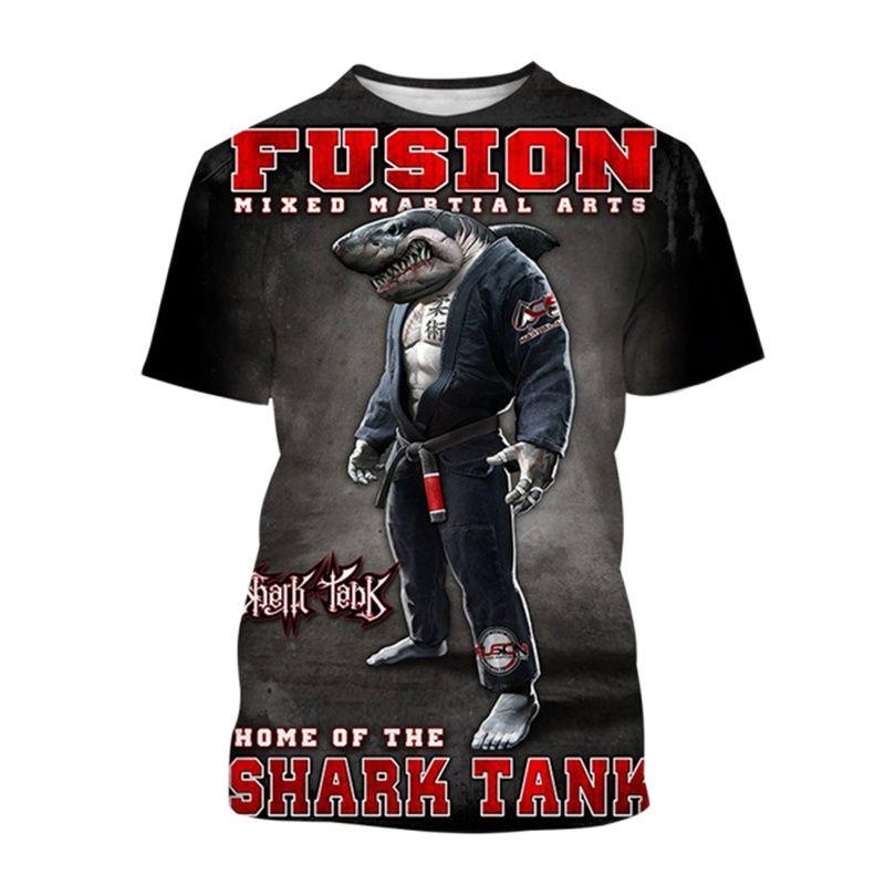 Men's Shirt BJJ Jujitsu Enthusiast Wrestle Clothing Funny Animal T Shirt For Men Summer Oversized Top Casual O-neck Short Sleeve
