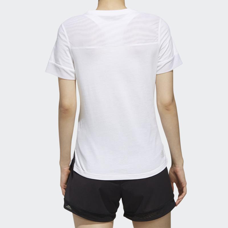adidas Sporty Short Sleeve T-Shirt Women Tops White DY8612