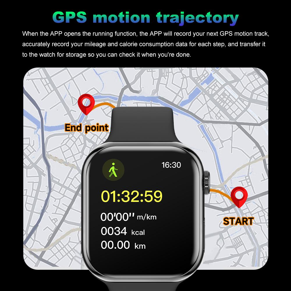 2026 New Smart Watch Women Series 10 Custom Dial Wireless Charging Men GPS Fitness Trajectory Smartwatch NFC Sports Watch IW10 Gift