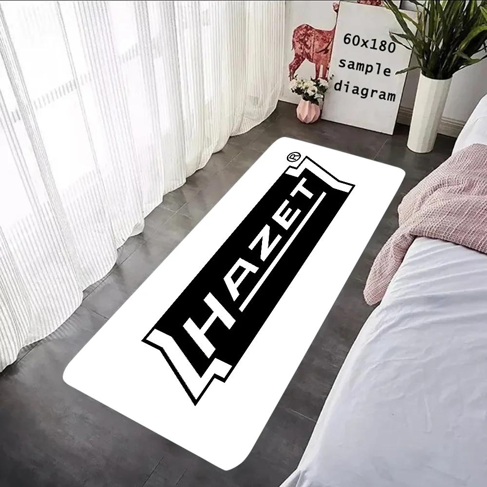 Hazet Logo Floor Mat Graphic Printed Flannel Doormats For Bathroom Kitchen Entrance Carpet Home Decor