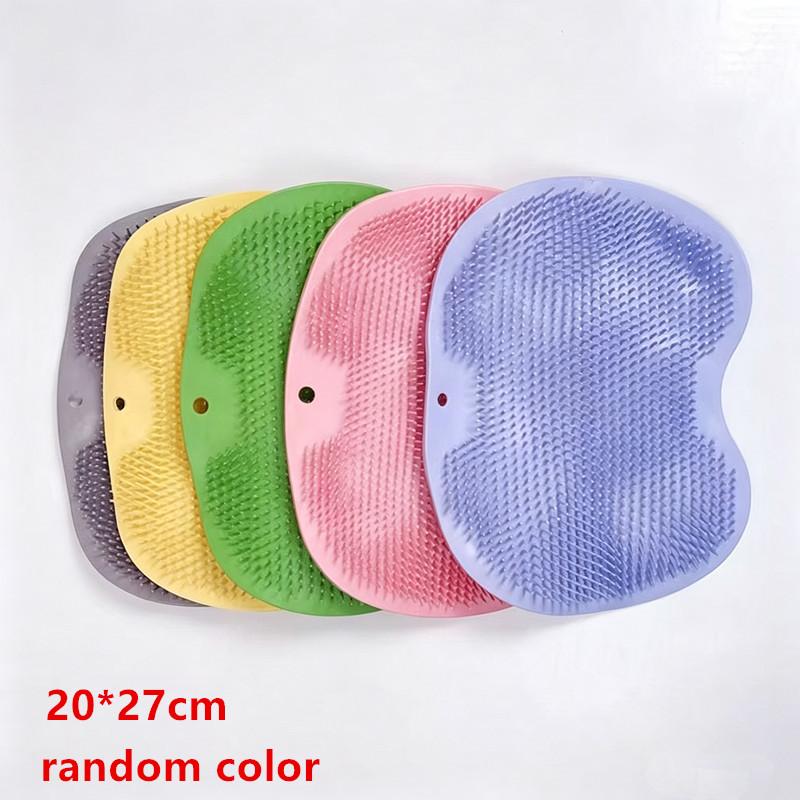 Exfoliating Foot Massager Silicone Shower Mat with Suction Cups Non-slip for Home Bathroom Use