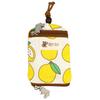 [loco Animo] Key Case, Double Zipper, Cotton, Light, Slightly Larger,