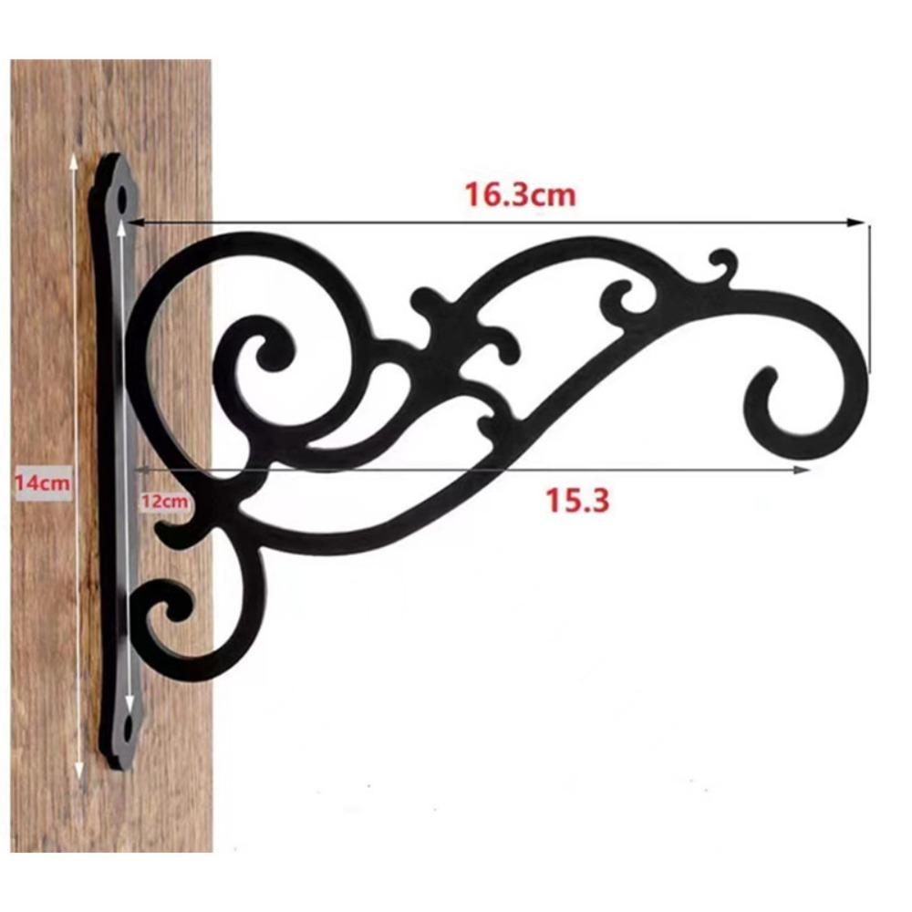 New Iron Decorative Hook Black Suspension Iron Hook White Planter Bracket Tree