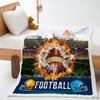 Basketball Sports Blanket Lamb Fleece Crystal Fleece Double Blanket Blanket