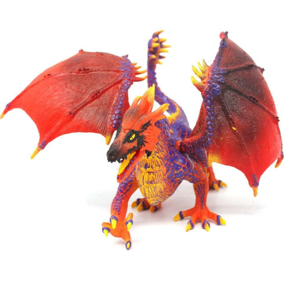 Ice Flying Dragon Simulation Warcraft Western Beast Dragon Animal Model Children Gift