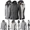 Mens Thick Warm Zip Up Hoodie With Soft Fabric And Comfortable Fit For Everyday Wear