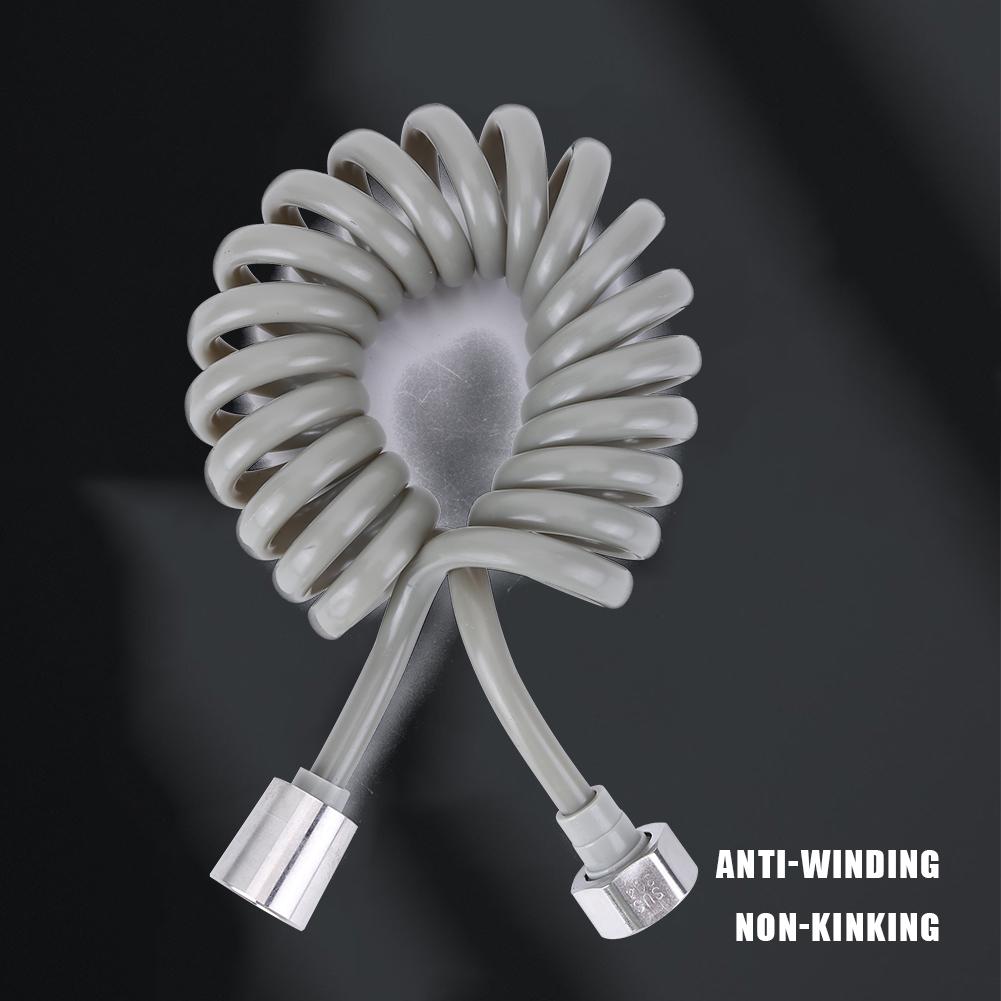 2/3/4 Meters Spring Shower Hose Flexible Connect Pipe Plastic Soft Hose Tube Anti-wrap for Bathroom Water Toilet Bidet Sprayer