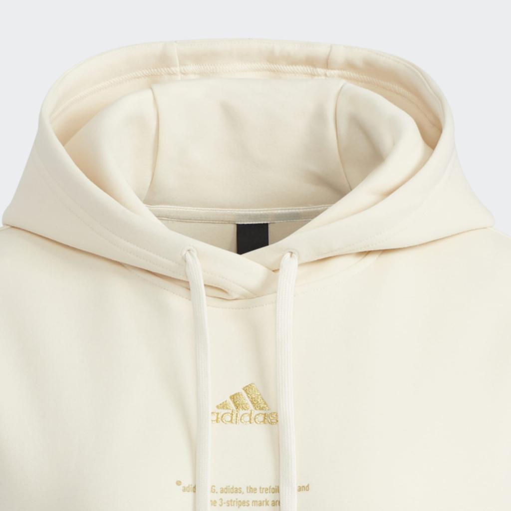 adidas Sweatshirts Women's Ecru Hooded Moderate Regular HG1823