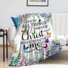 Inspirierende christliche Decke für Frauen mit Bibelvers Gebet Schriftstelle Weiches Flanell Heilung X