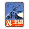 Vintage 1954 Le Mans 24Hour Race Metal Sign  Retro Wall Art for Kitchen  Bar Time and Limits Theme   Rustic Iron Decor