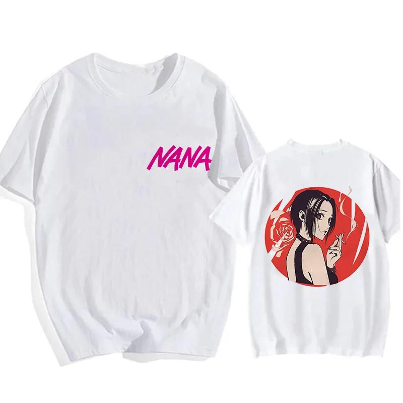 2025 Summer Nana Osaki Gothic Comic Tshirt Mens Funny Tshirt Loose Cotton Top Fashion Hiphop Y2k Tshirt Street Clothes