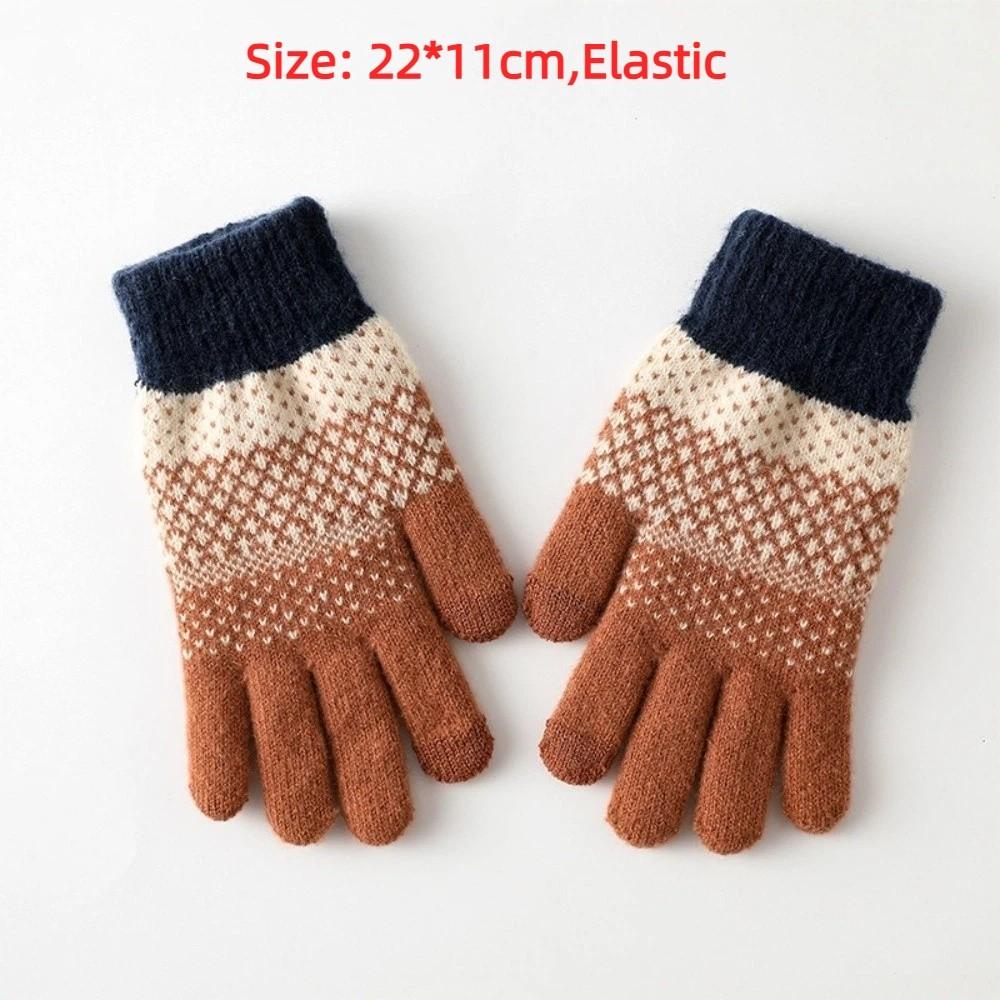 Warm Touch Screen Gloves Windproof Cycling Gloves Fashion Winter Knitted Gloves  for Men Women