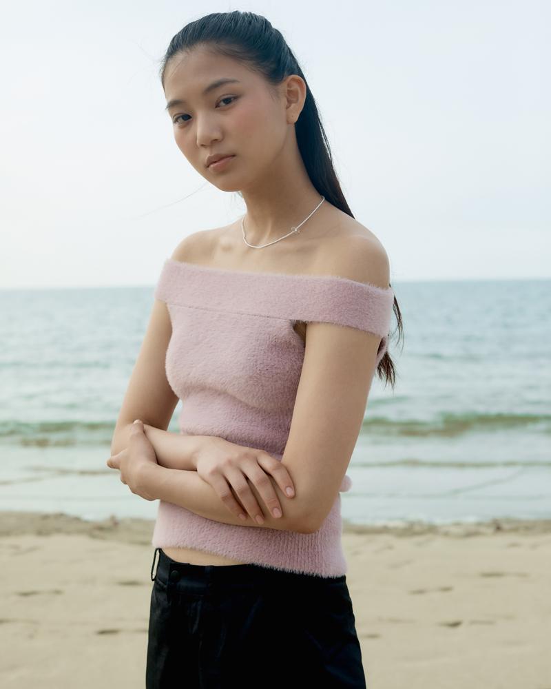 Kyupido Sally Knit Top _ Pink