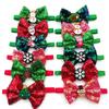 50/100pcs Christmas Dogs Pet Bow Tie Necktie Cute Christmas Tree Pets Dog Necktie for Small Dog Bow Ties Pet Product Dog Bows