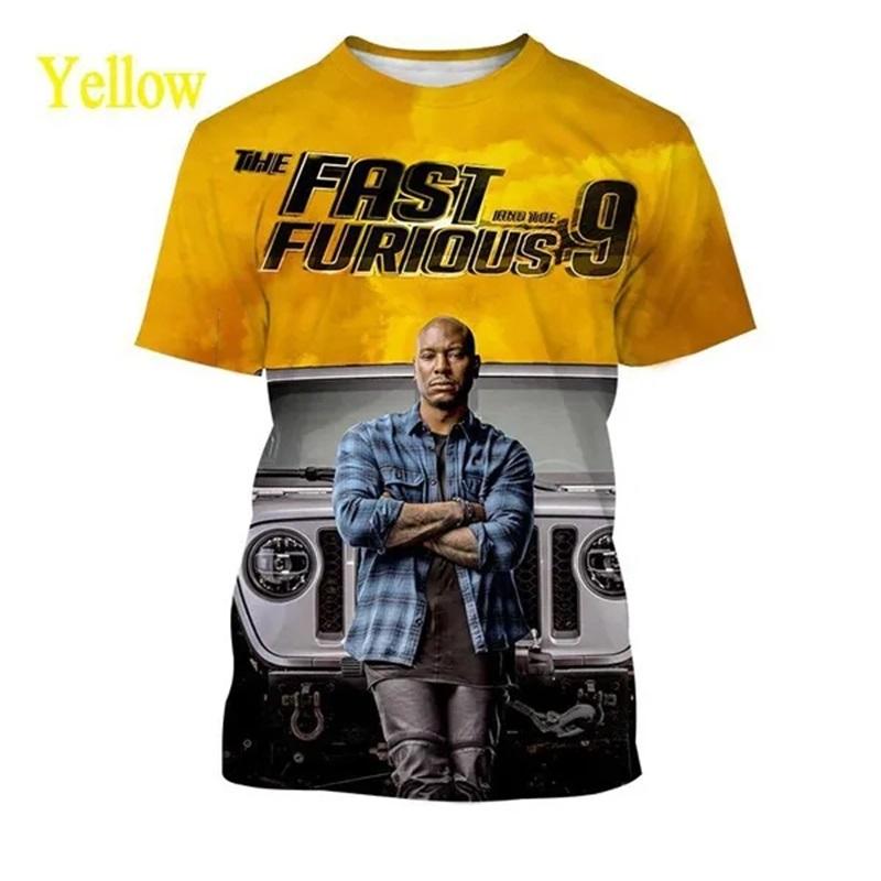 T-Shirt für Herren Damen 3D-Druck Kurzarm Lässig Film Unisex T-Shirts Hemd Persönlichkeit Renn-T-Shirts