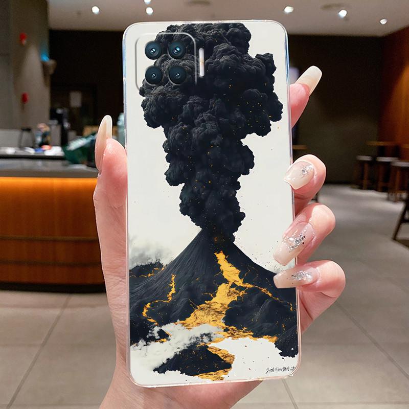 Coque Pour OPPO A73 A93 4G F17 Pro Reno 4F Dragon de Luxe Mignon Cool Garçons Filles Étui de Téléphone Souple Couverture Arrière Coque en TPU Transparente