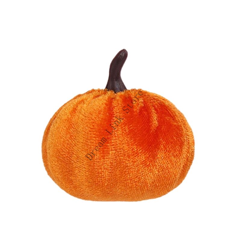 Q1FD Halloween Pumpkin Decoration Nordic Pumpkin Figurine Ornament Decorative Pumpkin