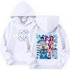 Cartoon Peripheral Pattern Print Children's Girl Soft Comfortable Cute Winter Warm Hooded Sweatshirt