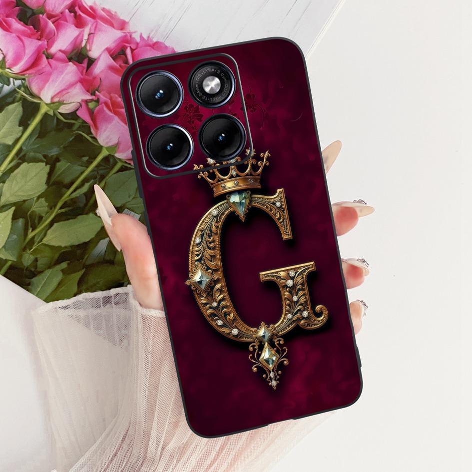 For Motorola Edge 70 Fusion 5G Case Popular Initial Letters Couple Silicone Soft Phone Cover For Motorola Edge 70 Fusion+ Fundas