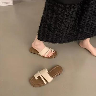 Slippers Shoes for Women Summer Sandals Flip Flops Retro Flats Luxury Brand Woman Shoe Slipper for Home Luxury Dropshipping 2025