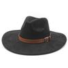 Suede Big Brim Jazz Hat Lady Gentleman Fashion Top Hat Party Banquet Coat Matching Hat