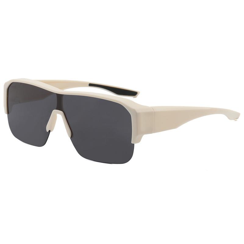 Sports Polarized Myopia Set, Men'S Integrated Windproof Riding Glasses, Driving Uv-Proof Sunglasses