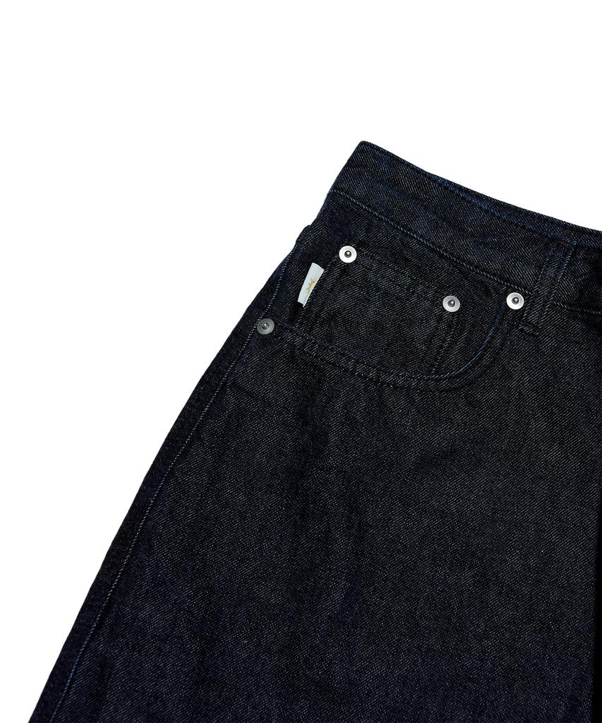 HELLO SUNRISE Hs Wide Shorts Denim Pants_Navy