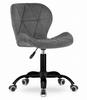 NOTO Velvet Swivel Chair - Dark Gray