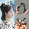 2024 Trendy V-vormige haarspeld: Korte hoge paardenstaartclip voor dameskapsels