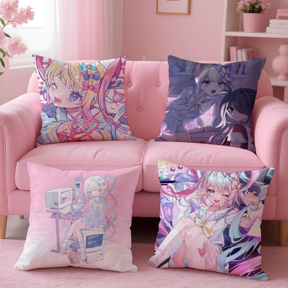 Needy Girl S-Streamer O-Overloa Cushion Cover Plush Fabric Soft Double-Sided Printed Sofa Warm Winter Home Gift Pillow Cover