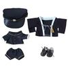 Niannyyhouse Coat, Hat, Jacket, Pants, Shoes, and Black Kimono Set. 20cm Plush Toy, Cotton Doll, Dress-up.
