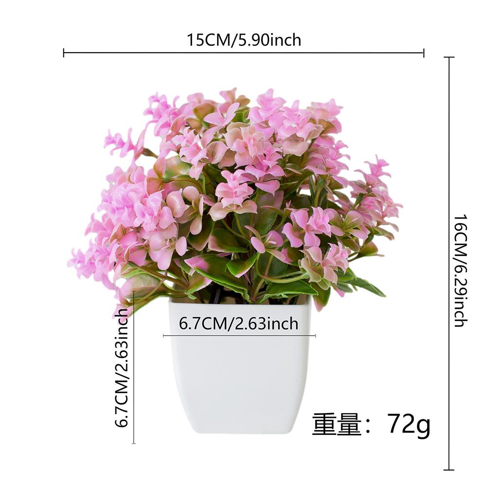 Floral Decor Artificial Bonsai Lively Plastic Beautiful