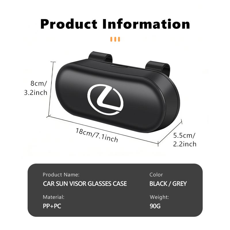 Car Sun Visor Sunglasses Glasses Case Eyeglass Storage Box For Lexus IS350 ES350 IS250 IS460 IS220h IS300 LX570 UX250hEY7
