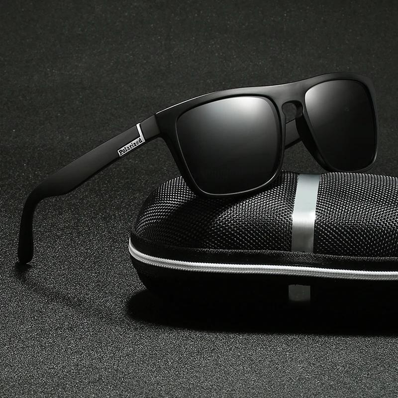 1PCS Unisex Plastic Square Frame Sunglasses UV Protection for Men Women Outdoor Hiking Travel Fishing Driving Fashion