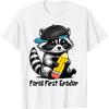 Feral First Grader Funny Raccoon First Day of School Boys T-Shirt
