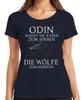 Odin Sends Ravens Wolves Fighting Viking Saying Nordic Runes Women's T-Shirt