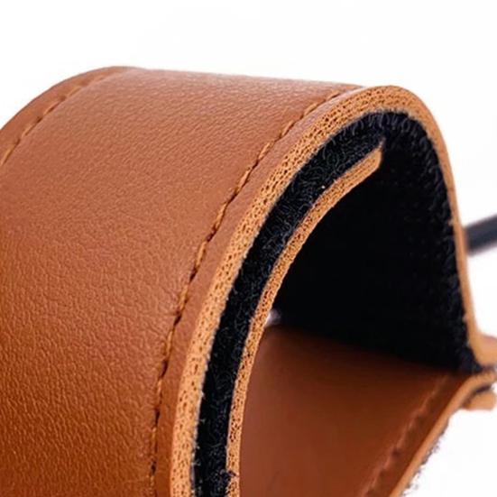 1/2/3/6Pcs Baby Stroller Hook Portable Faux Leather Fastener Tape Diaper Grocery