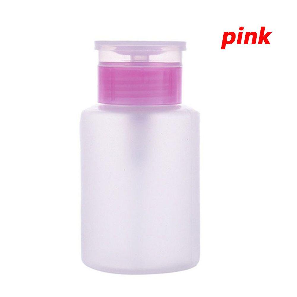 Manicure Liquid 60mL Nail Polish Remover Clean Acetone Pump Dispenser Container Empty Bottle