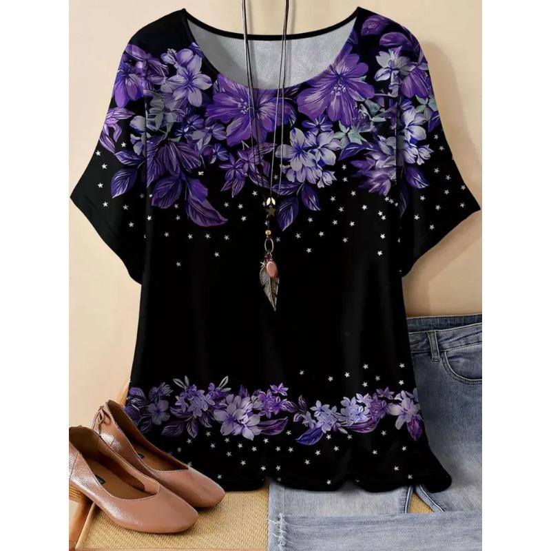 3D Printed Women's T-Shirt Summer Breathable Versatile Fashion Tops