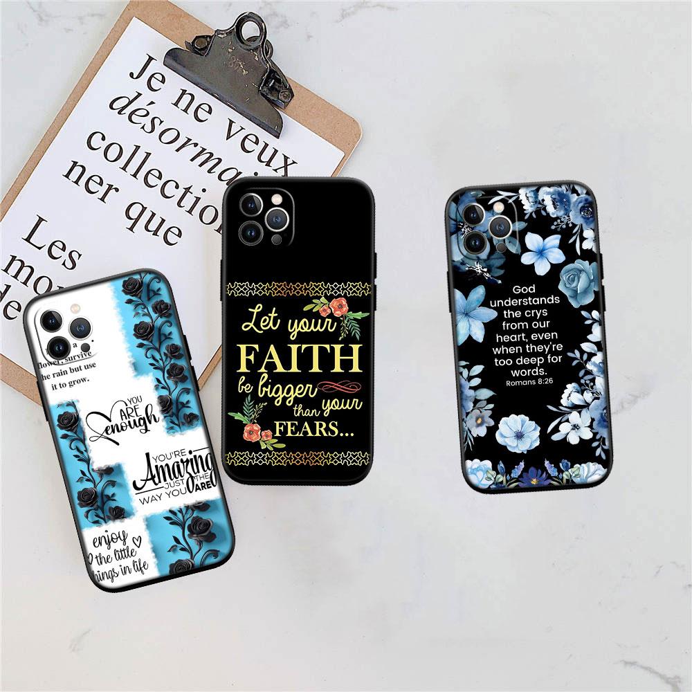 MY3 Bible Verse Jesus Christ Soft Shell Phone Case for Redmi Note 8 9 Pro Max 9S 9T 9C NFC 8T 8A 10A A4