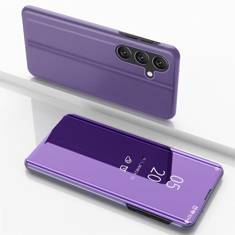 Heldere Candy Spiegel Voor- en Achterkant Hoesje Voor Samsung Galaxy S26 S25 Edge S24 S23 S22 Plus Ultra FE Standaard 360° Beschermhoes