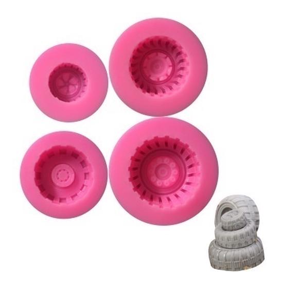 Food Grade Silicone Mold Tires Wheel Chocolate Cake Molds Car Tire Shape Fondant Cake Decorating Too