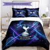 Tottenham Hotspur Pattern Printed 3PCS Bedding Set Soft Skin-Friendly Washable Duvet Cover & Pillowcases Set All Season Bedroom
