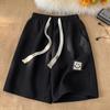 Waffle Simple Shorts Men's Summer Thin Drawstring Sports Five Pants Tide Ins Loose Hundred Straight Pants