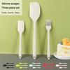 3 Piece Kitchen Baking Set All In One Silicone Spatula Oil Brush Baking Butter Spatula Single Cake Scraper Baking Tool