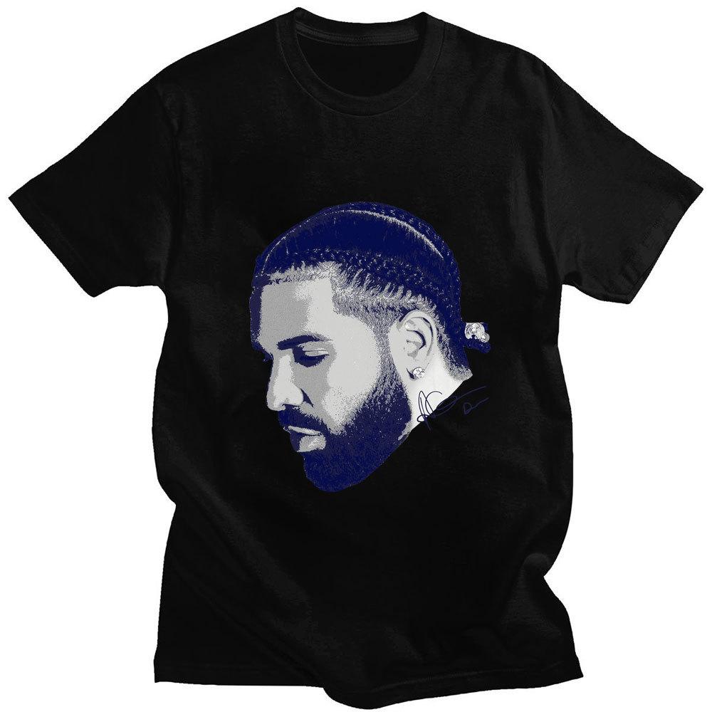 Vintage Rapper Drizzy Drake Print 100% Cotton T-shirt Unisex Casual Cott