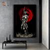 Japanese Ancient Military Commander Poster Vintage Painting On Canvas Mural Art Painting In Home Living Room Decoration No Frame