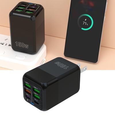 150W Multi Port Fast Charger 2 PD 4 USB C QC 3.0 Adapter for iPhone Samsung iPad Xiaomi Huawei