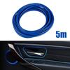 1x Car Interior Decor Blue Point Gap Door Panel Molding Line Accessories-5M