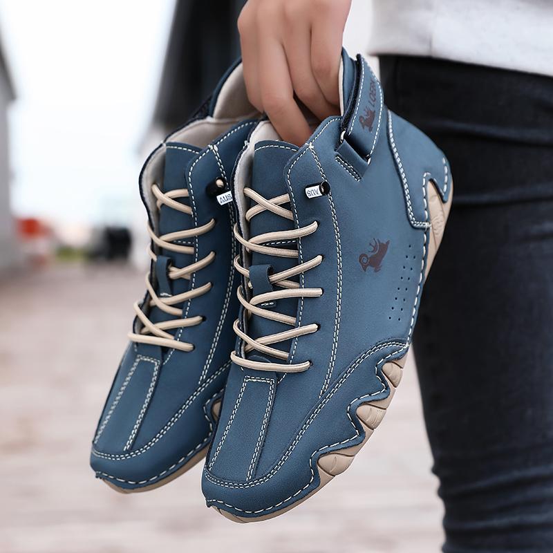 Leather Casual Shoes Sneakers for Men Fashion Outdoor Walking Loafers Shoes Comfortable Footwear Luxury Man Boots  New In